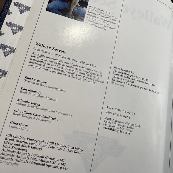 North American Fishing Club Lot 2 Walleye, Fish Anywhere Anytime Books Vintage - Picture 9 of 11